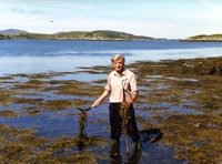 John MacInnes collecting seaweed by Catriona MacInnes