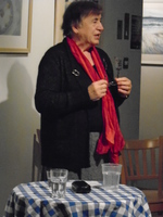 Cathy Laing at a Poetry Evening by Norman Macleod is  in copyright