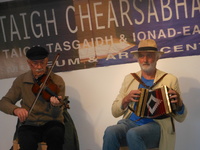 Brendan Begley and Feargal MacAmhlaoibh at Taigh Ciùil April 2015 by Norman Macleod is  in copyright