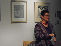 Jackie Kay at a Poetry evening by Norman Macleod